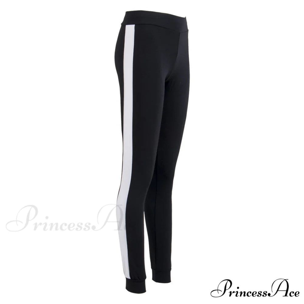 Streetwear Patchwork Sports Fitness Leggings