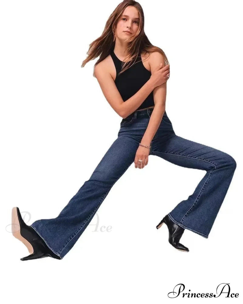 Stretch High Waist Slimming Skinny Flare Women’s Casual Fashion Slim fit Small Summer 2024 New Jean