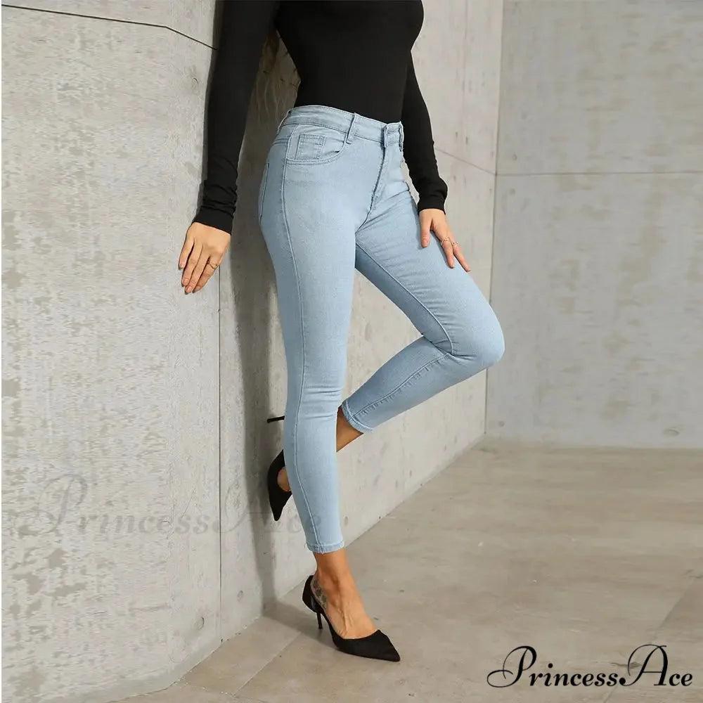 Stretch Skinny Women’s High Waisted Sexy Streetwears Pencil Fashion Elastici Denim Slim Casual Jean