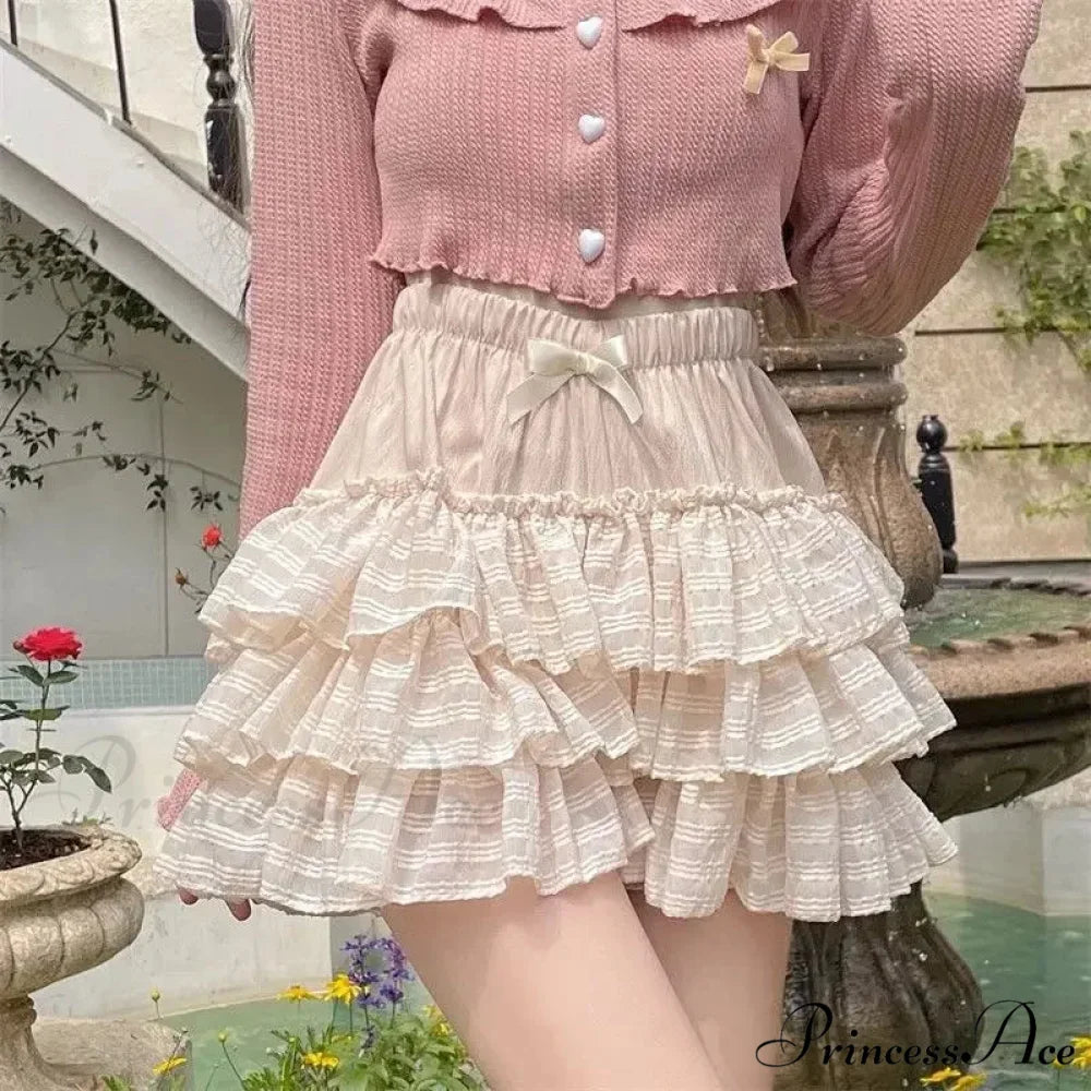 Stretchy Waist Lace Skirt skirts-250223