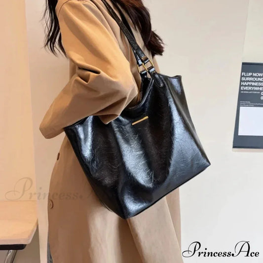 Striking Straw Summer Beach Shoulder Bag Black shoulder-250126