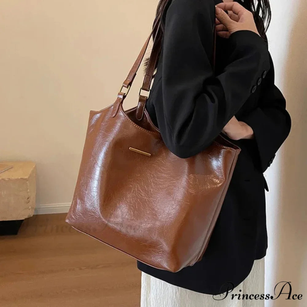 Striking Straw Summer Beach Shoulder Bag Brown shoulder-250126
