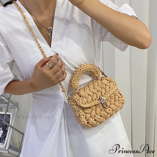 String Knitting Creator Chains Crossbody Purse handbag-250126