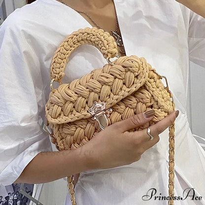 String Knitting Creator Chains Crossbody Purse handbag-250126