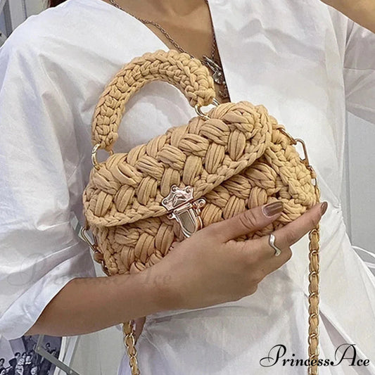 String Knitting Creator Chains Crossbody Purse handbag-250126