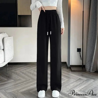 Striped Athletic Informal High Waist Trousers pants-241228