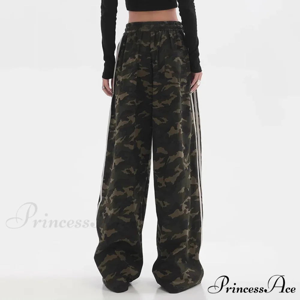 Striped Baggy Jogging Trousers pants-241228