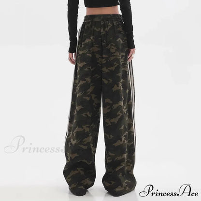 Striped Baggy Jogging Trousers pants-241228