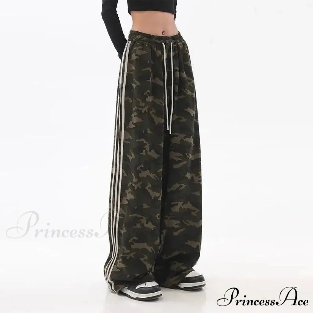 Striped Baggy Jogging Trousers pants-241228