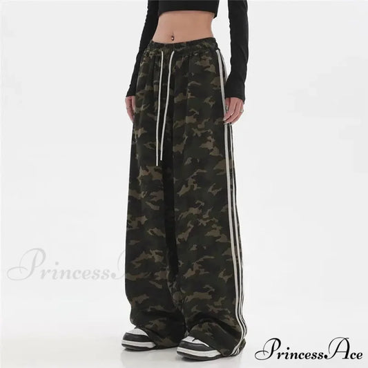 Striped Baggy Jogging Trousers pants-241228