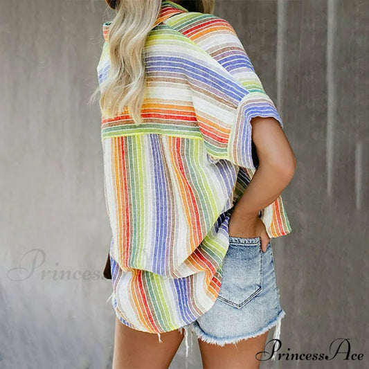 Striped Casual Colorful in Blouse Design