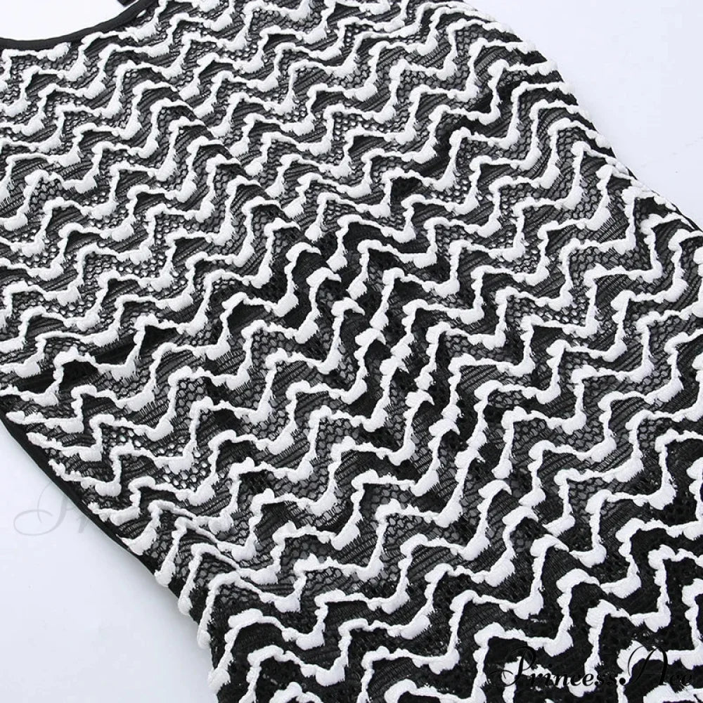 Striped Print Halter Lace Up Backless One Piece Summer 2024 Fashion Overalls Streetwear Bodycon Dress