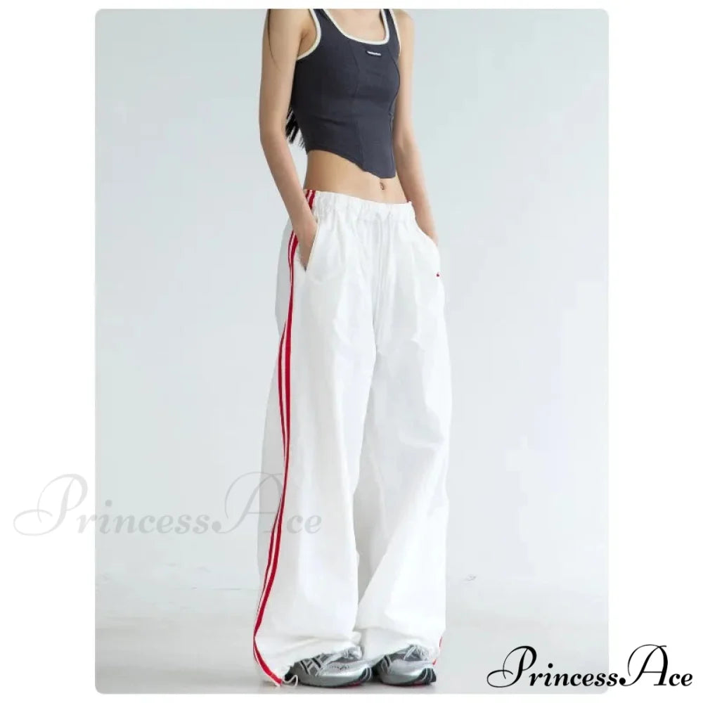 Striped Retro Women Sweatpants Trousers pants-241228