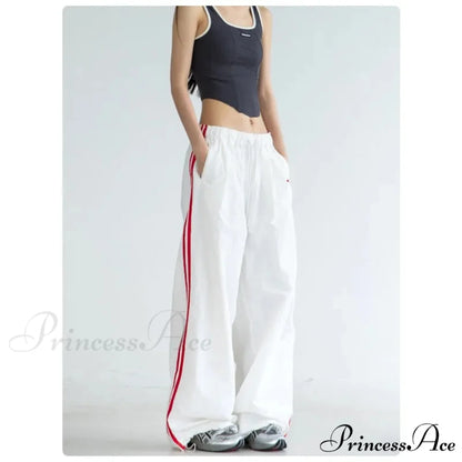 Striped Retro Women Sweatpants Trousers pants-241228
