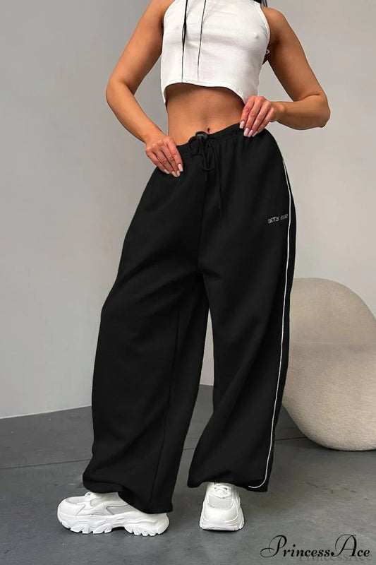 Striped Wide Leg Drapey Convertible Cuffed Pants