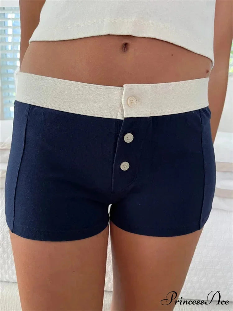 Strong Love Pattern Stretchy Brief black / S short-250223