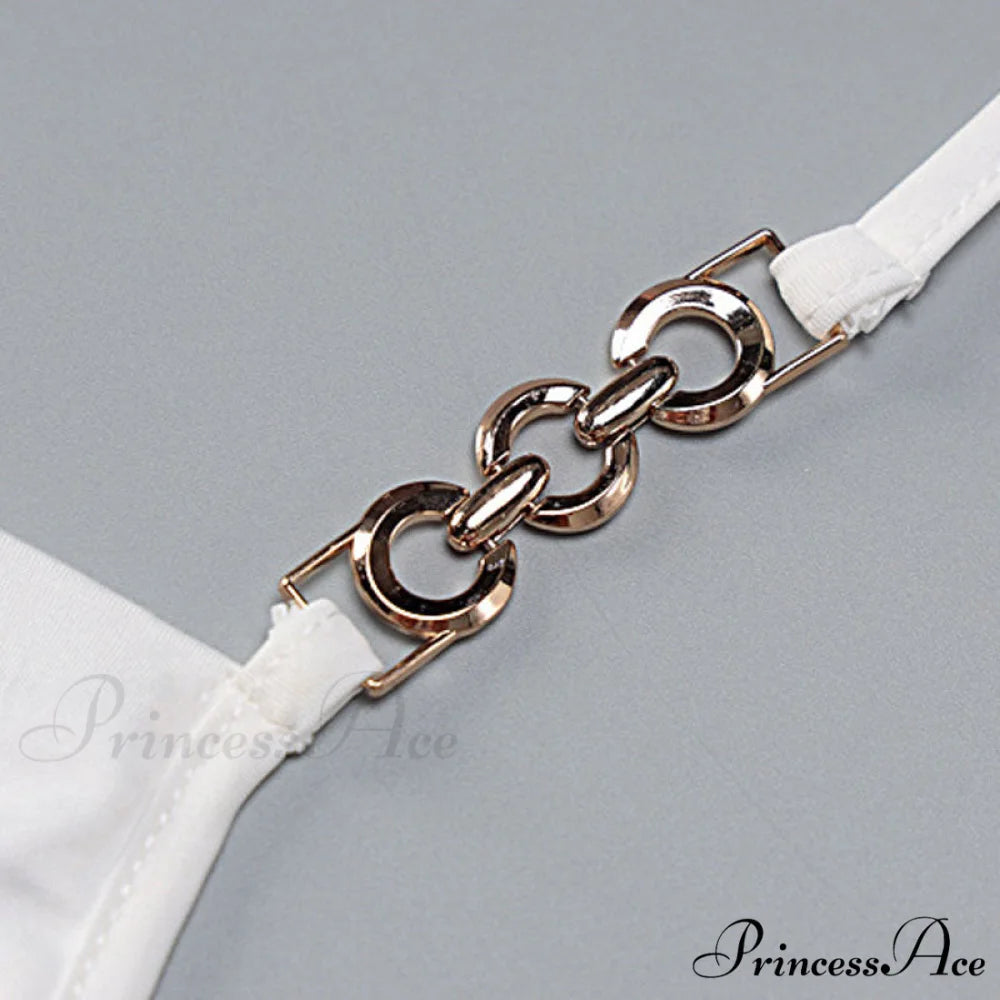 Stunning Trim Sleeveless Cowl Neck Classic Halter Crop Top - Black L / White