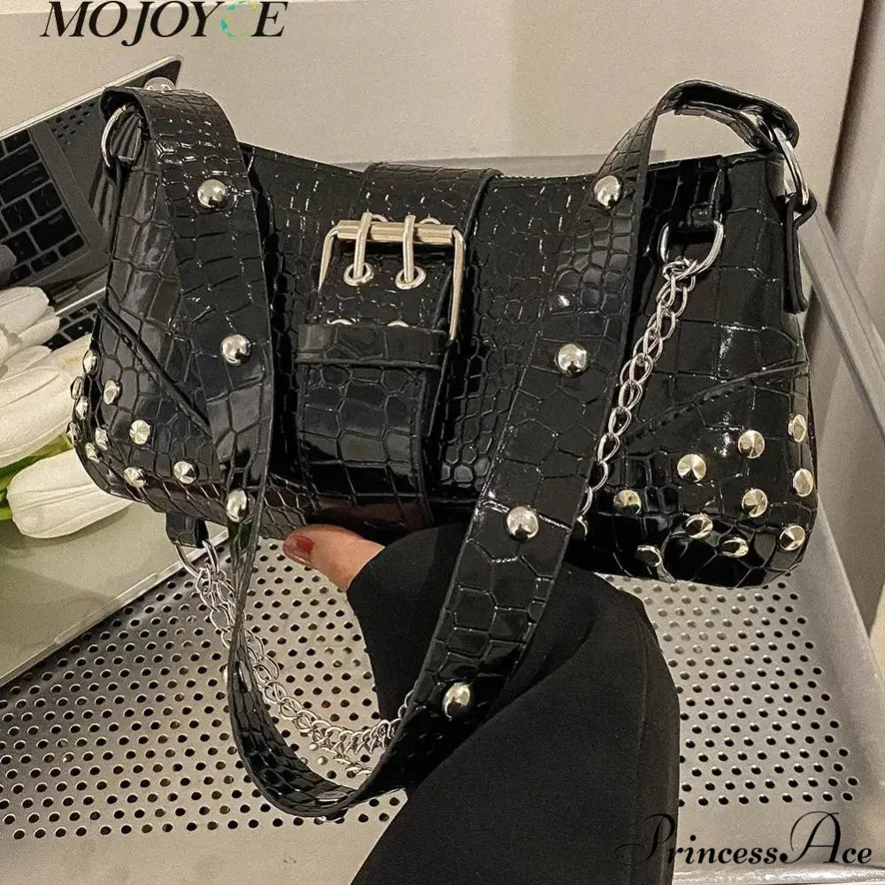 Stylish 2000s Folded Armpit Shoulder Bag shoulder-250126