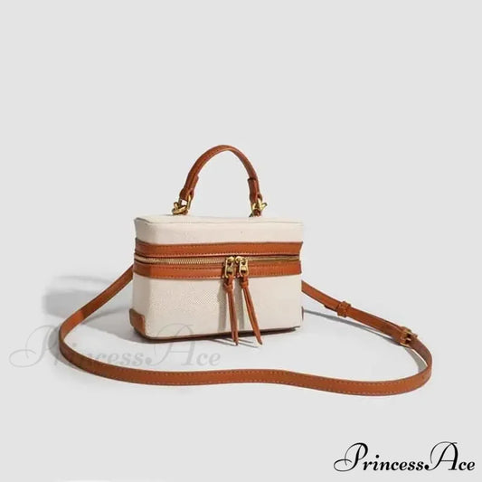 Stylish Box Canvas Shoulder Crossbody Bag shoulder-250126
