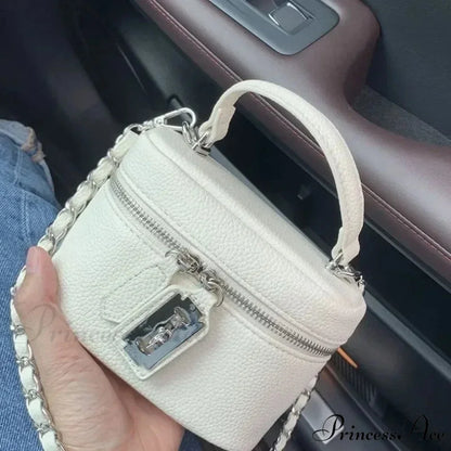 Stylish Box Canvas Shoulder Crossbody Bag Beige shoulder-250126