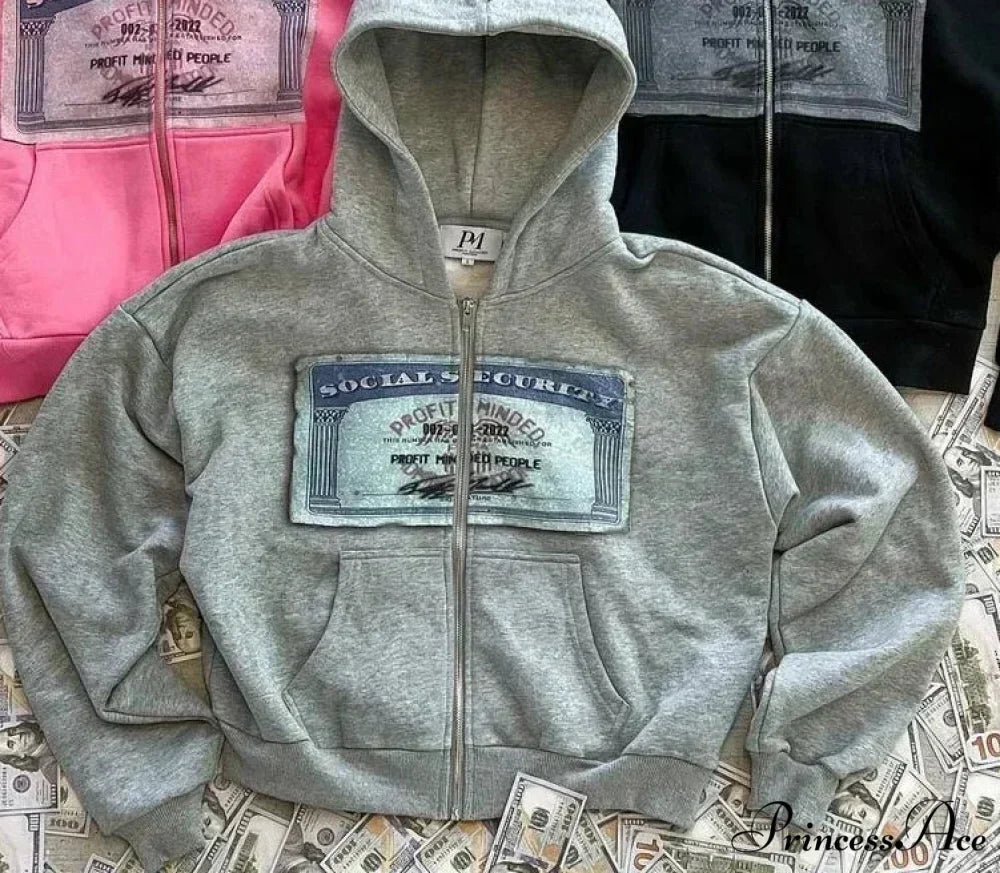 Stylish Brand Printed Hoodie 7 grey / S hoodies-241228