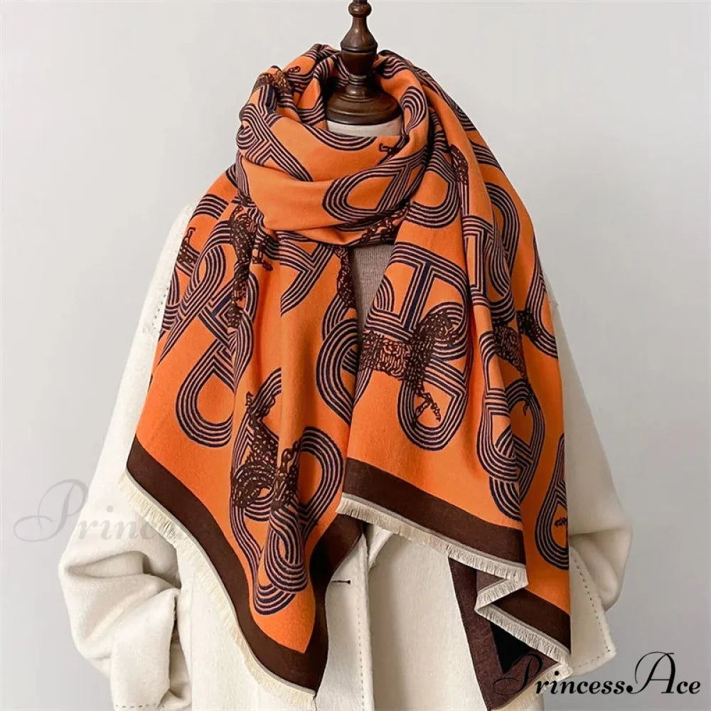 Stylish Cashmere Pashmina Scarf red3 scarf-241228