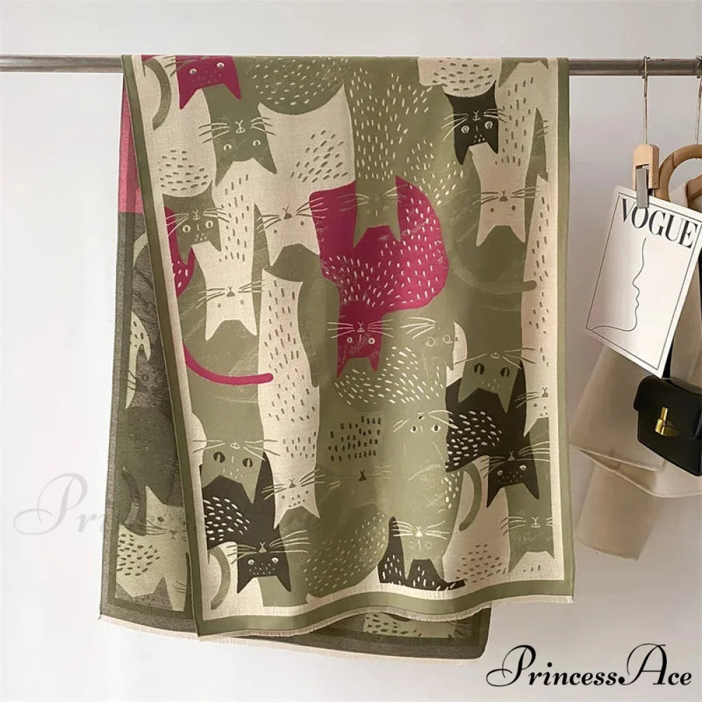 Stylish Chunky Shawl Wrap Wool Scarf scarf-241228