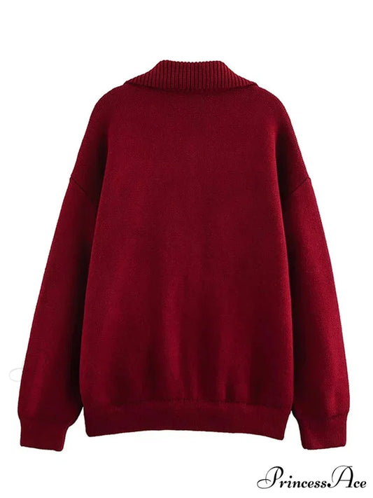 Stylish Collar Plain Buttoned Pockets Lengthy Knitted Cardigan cardiagn-250126