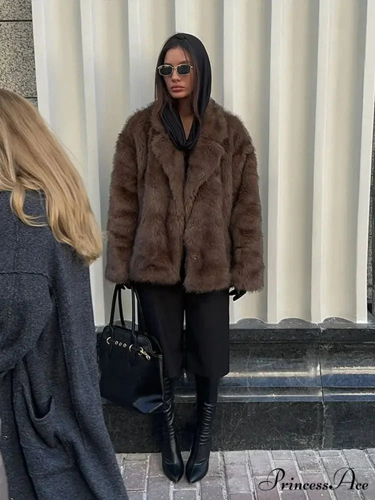 Stylish Collar Soft Long Coat coats-241228