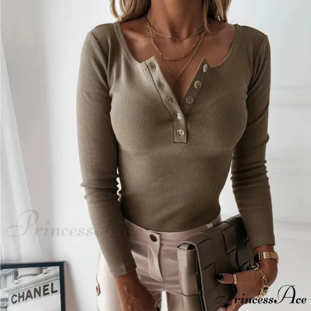 Stylish Crew Neck Solid Tailored Knit Top knittop-250126