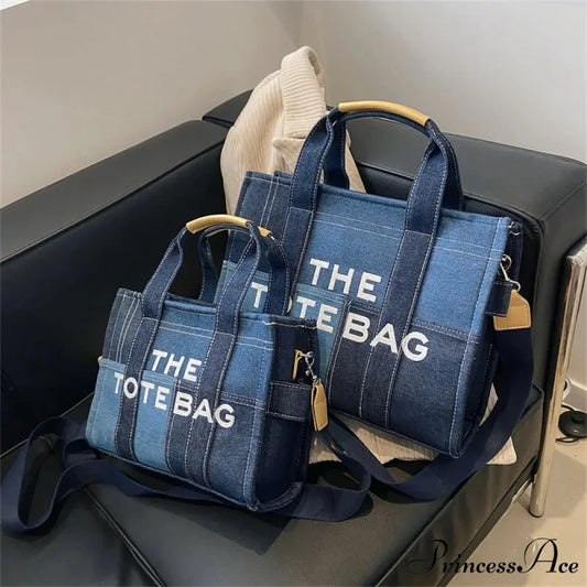 Stylish Denim Embroidered Crossbody Purse handbag-250126
