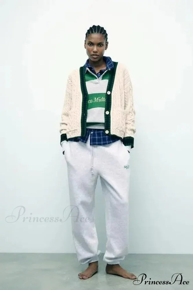 Stylish Eight Limb V-neck Cardigan cardigans-241228