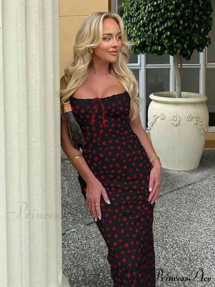 Stylish Flower Bow Bandage Bodycon Urban Dress floraldress-250126