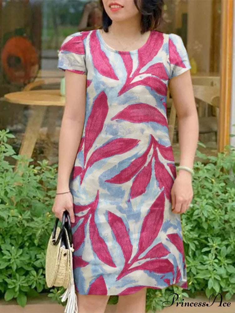 Stylish Flower Sundress Informal Flower Dress oldfloraldress-250126