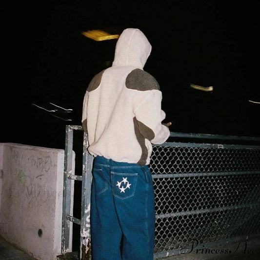 Stylish Large Coat Hoodie white / S hoodies-241228