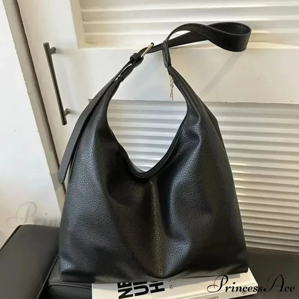 Stylish Leather Tote Shoulder Bag shoulder-250126