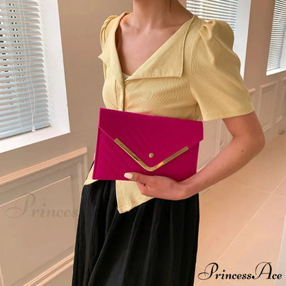 Stylish Night Felt Envelope Clutch Wristlet wristlet-250126