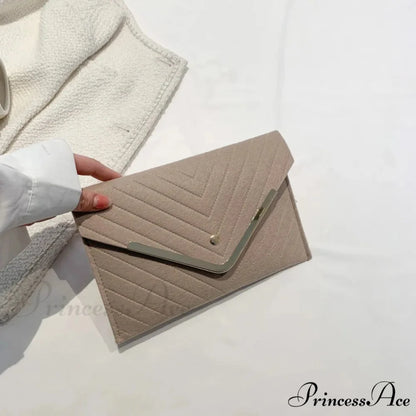 Stylish Night Felt Envelope Clutch Wristlet wristlet-250126