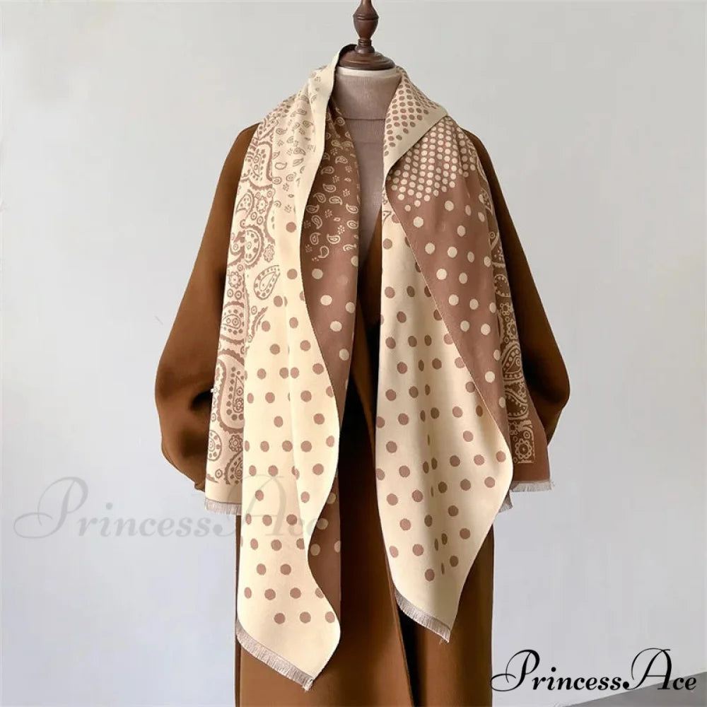 Stylish Pattern Pashmina Winter Scarf red1 scarf-241228