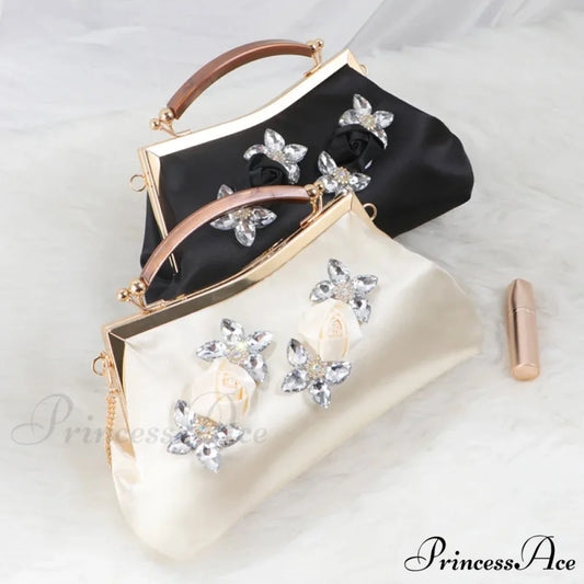 Stylish Rhinestone Evening Clutch Wristlet wristlet-250126