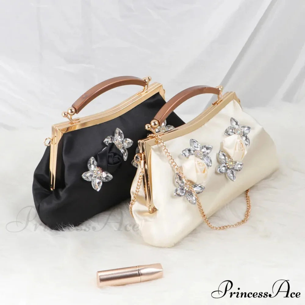 Stylish Rhinestone Evening Clutch Wristlet wristlet-250126