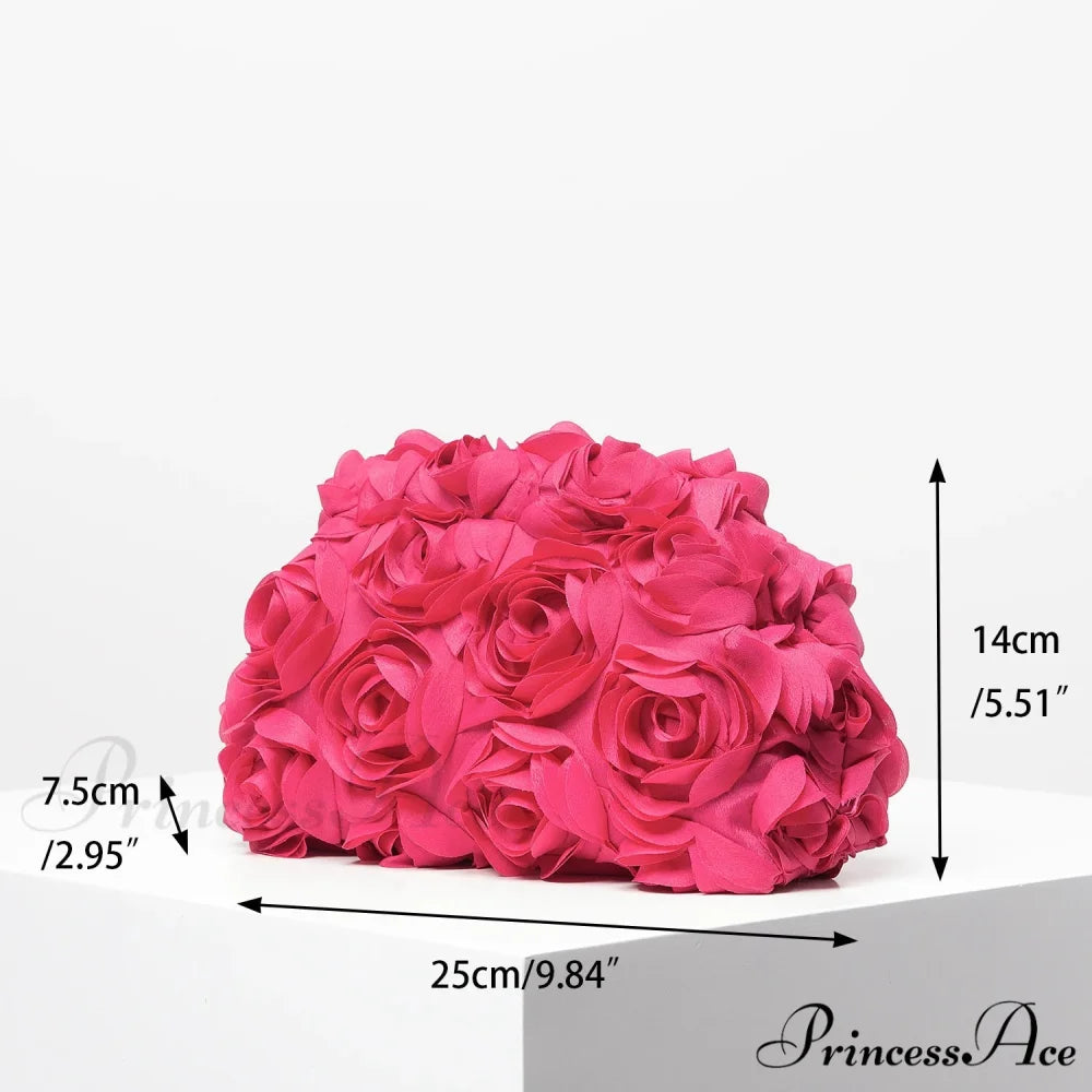 Stylish Rose Wedding Celebration Pouch Wristlet wristlet-250126