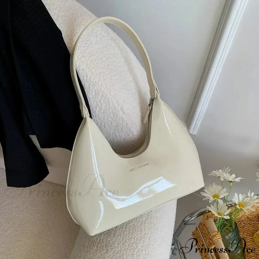 Stylish Sturdy Shoulder Bag for Women CreamyWhite shoulder-250126