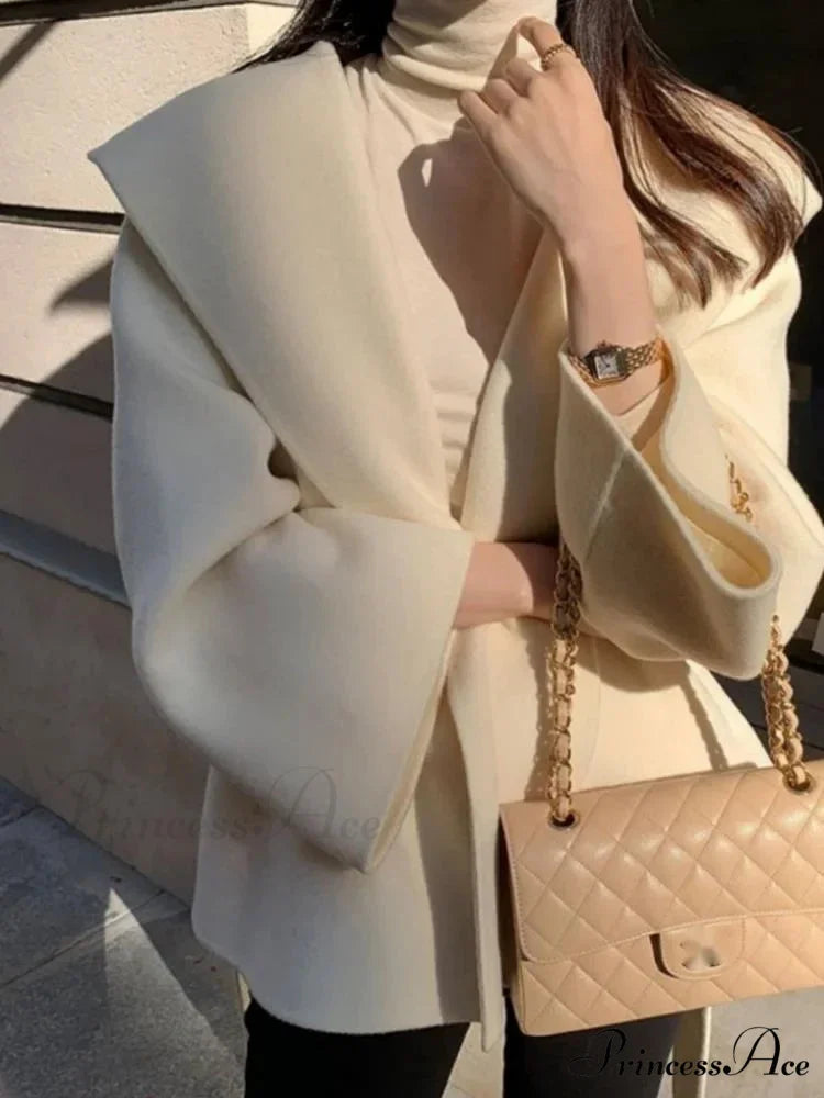 Stylish Tan Woolen Hooded Overcoat overcoats-241228