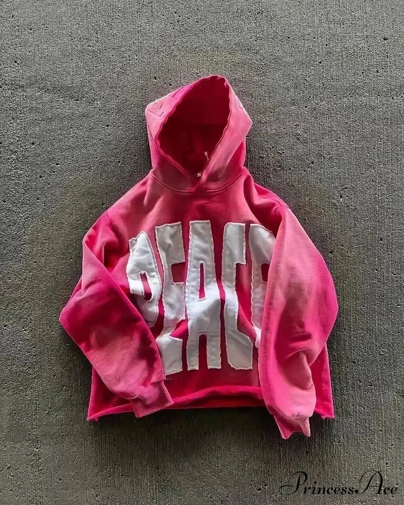 Stylish Trend Fleece Padded Zipper Hoodie pink 2 / M hoodies-241228