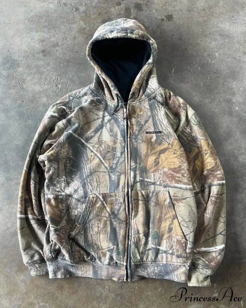 Stylish Trend Fleece Padded Zipper Hoodie white 3 / M hoodies-241228