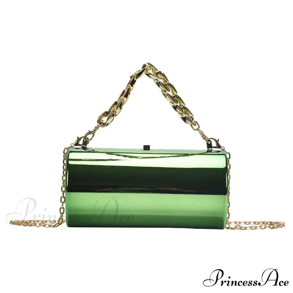 Stylish Tube Small Night Crossbody Purse Green handbag-250126