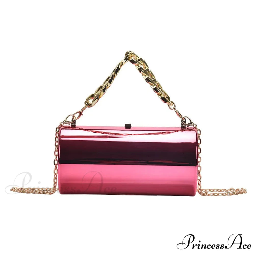 Stylish Tube Small Night Crossbody Purse Rose handbag-250126