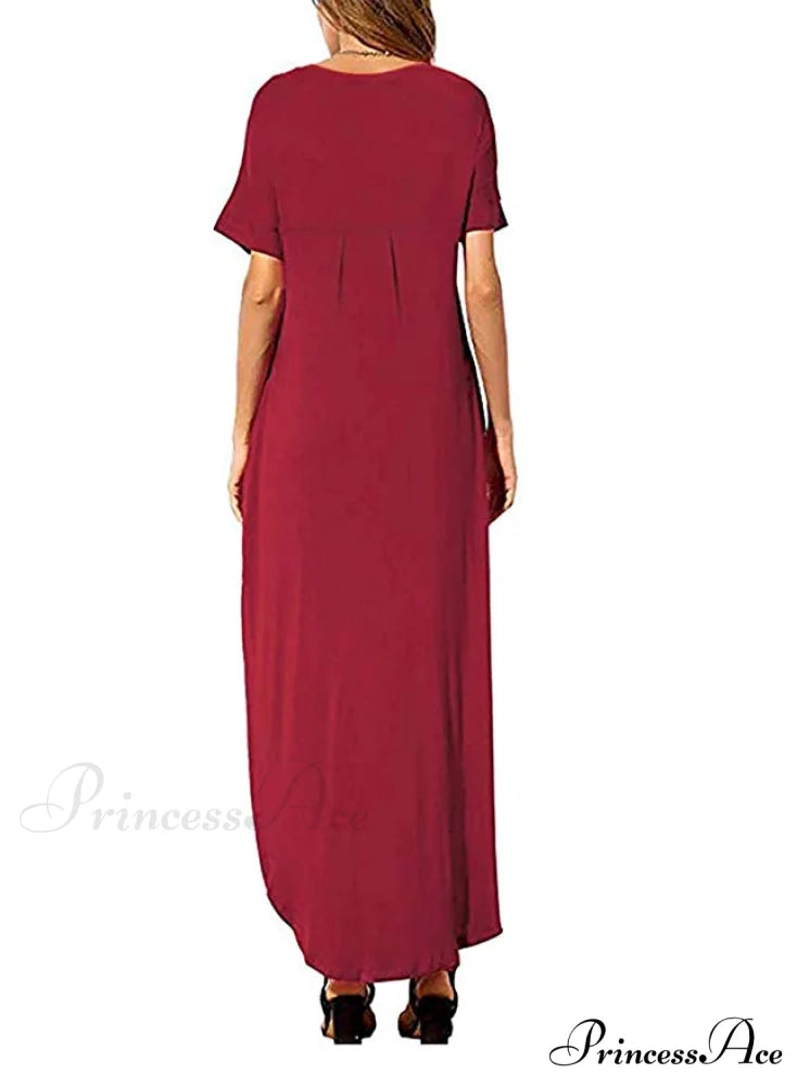 Summer Loose Pockets Long Dress for Women
