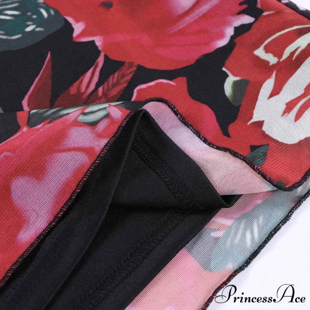 Summer Mesh Strap Mini Print Casual Fashion Sleeveless Party Evening Vestidos Bodycon Dress